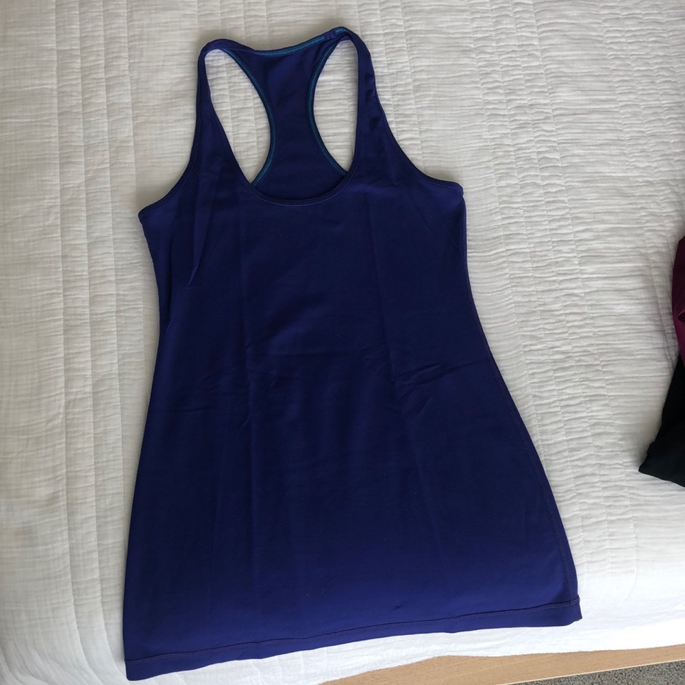 Lululemon size 6 purple racer back workout tank